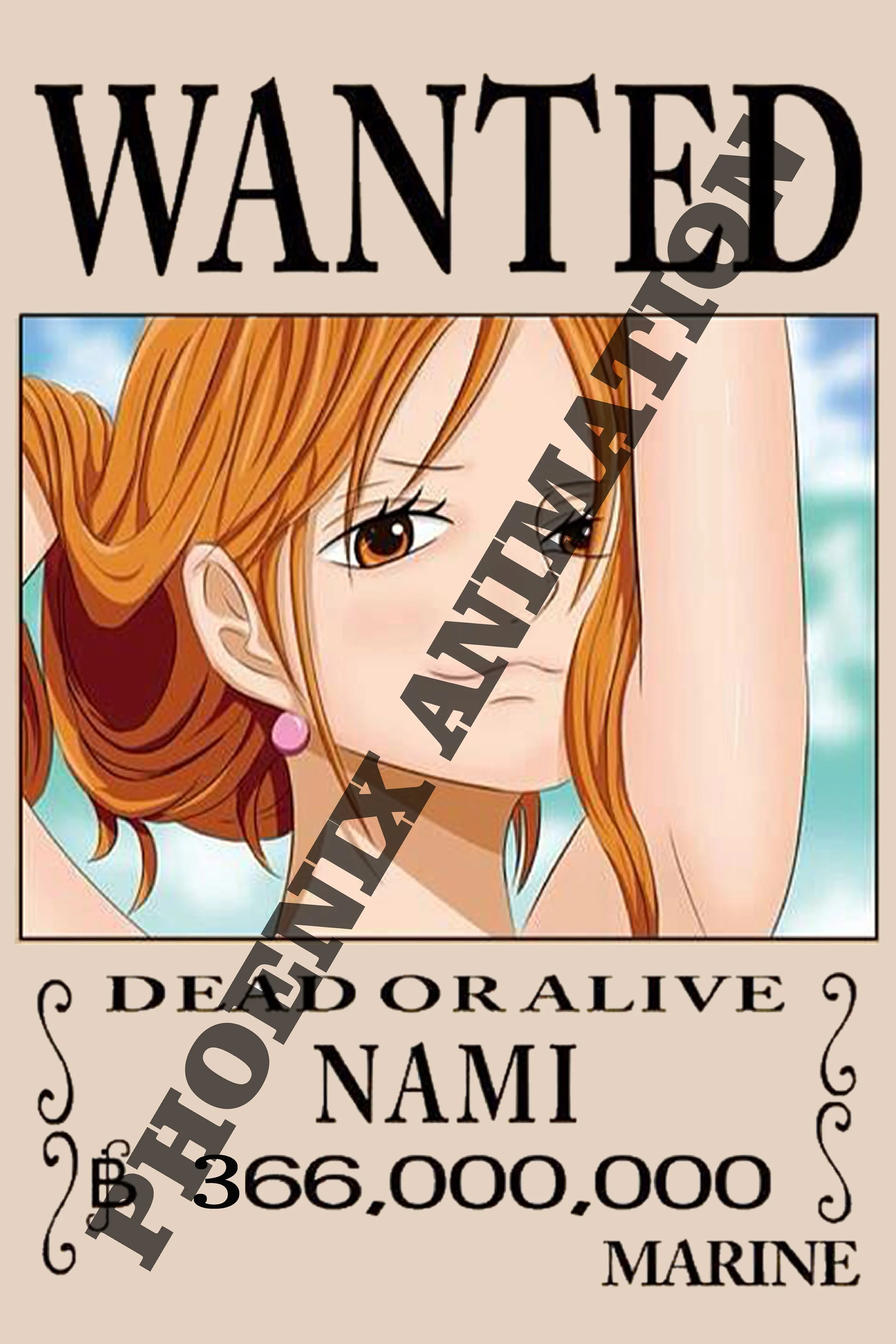 Nami Wanted Poster — Phoenix Animation
